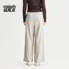 Benlai Women's Anti-Wrinkle Loose Straight Wide-Leg Casual Pants