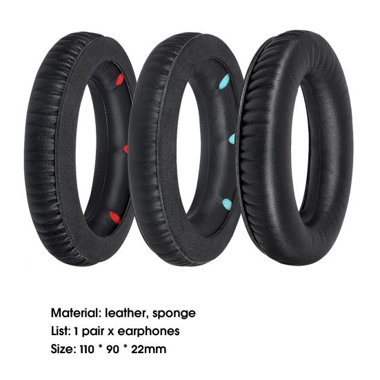 1 pár kryt sluchátek Prodyšný Dobrá izolace hluku Ultra měkká umělá kůže Náhlavní souprava Náhrada za HyperX Cloud Revolver S