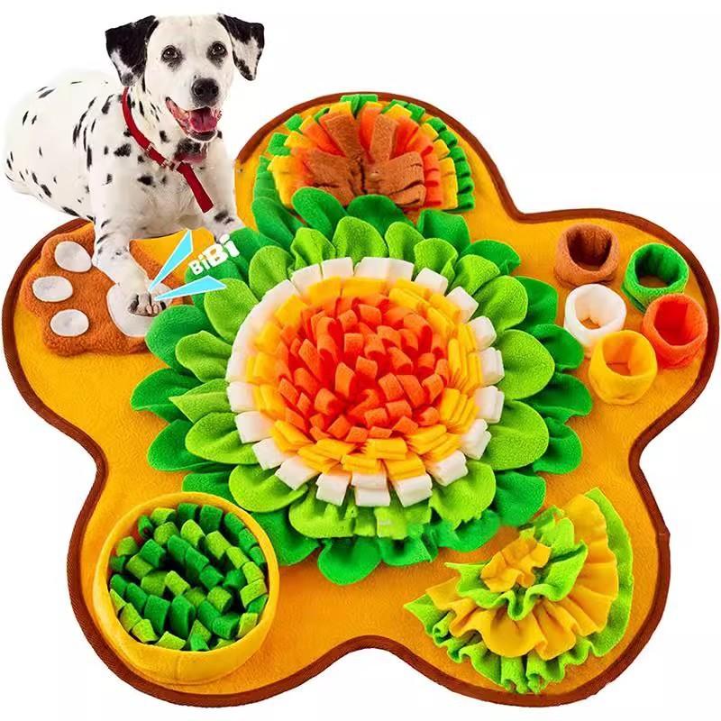 Interactive Sniffing Mat Dogs Cats - Plush Puzzle Feeder Toy Mental Stimulation Boredom Relief