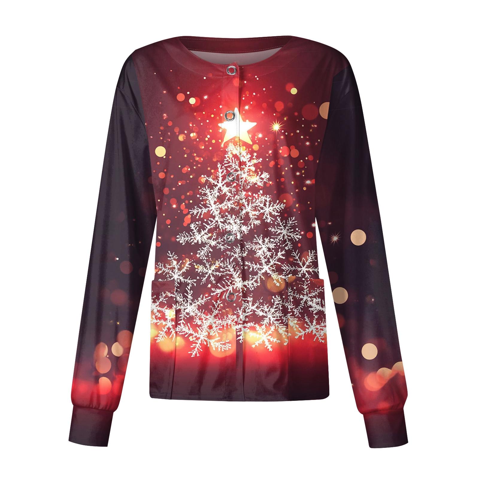 

Women Long Sleeve Pocket Working Stand-up Collar Solid Color Single-breasted Protective Overalls Cardigan Jacket Top XL винный