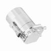Aluminum Engine Oil Catch Tank Breather Can Reservoir Car Modification Accessories (Silver)