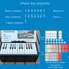 25 Key BT Playable Piano Calendar Electronic Keyboard with 52 World Famous Songs 8 Instrument Modes LED Lights
