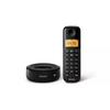 Téléphone sans fil - PHILIPS - D1651B/01 - DECT - Noir - Écran 1,6 pouces