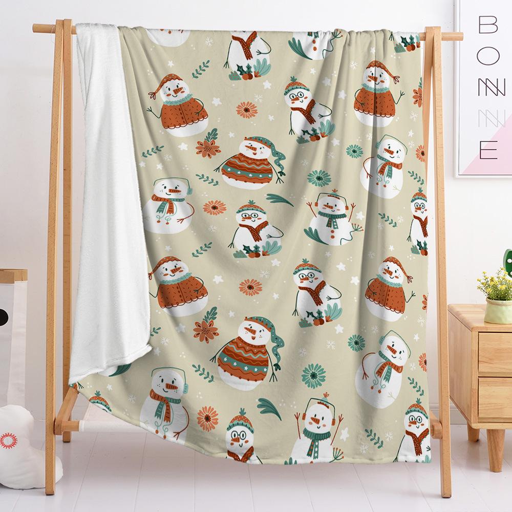 3D Digital Printed Christmas Blanket Flannel Blanket Fur Blanket Spring And Autumn