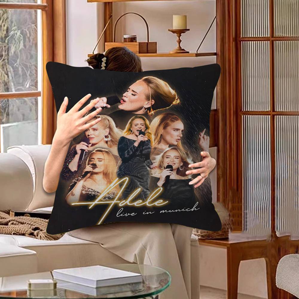 Singer Adele Cushion Cover Car Throw Pillow Case For Sofa Car Christmas Gift 40X40Cm 45X45Cm