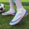 Soccer Shoes for Professional Men Lightweight Comfortable Long Football Boots for Spikes Outdoor Anti-Skid Wear-resistant Sport Activities Shoes