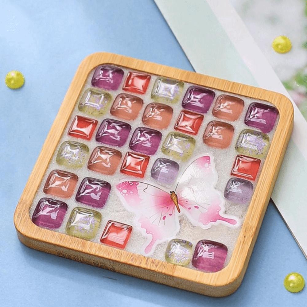 Intellectual Development DIY Mosaic Coaster Kit DIY Mosaic Cup Mat  Kindergarten Handicraft