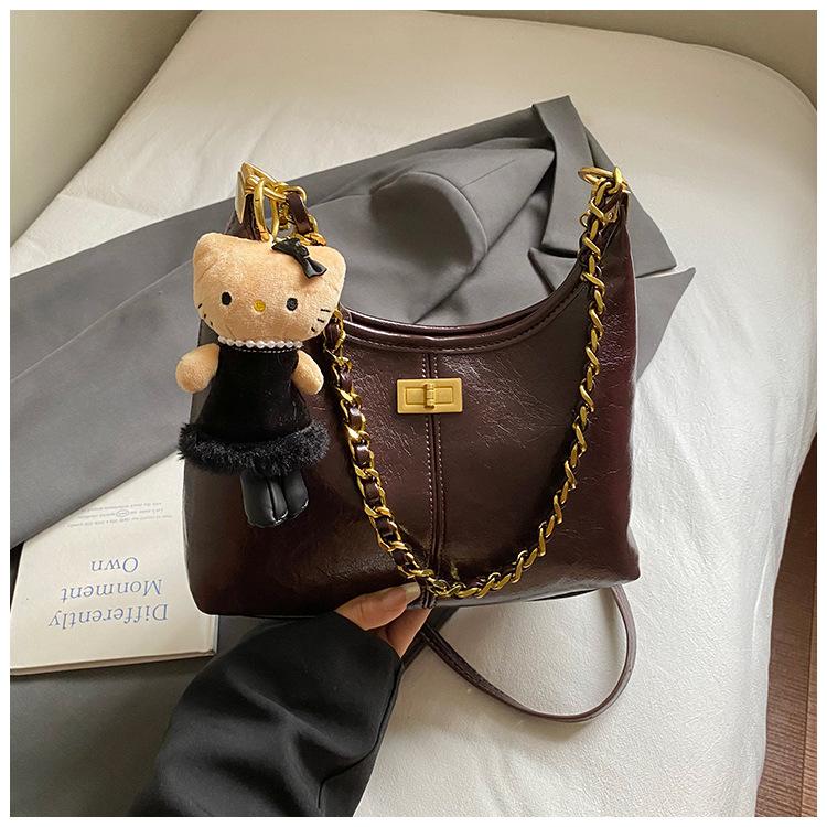 Modische und einfache Tasche, Retro-Umhängetasche, Ketten-Achseltasche