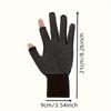 Half Finger Knit Gloves Breathable Sunscreen Anti-slip Cycling Fishing Gloves Men Women Touchscreen Outdoor Sport Gloves