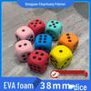 38mm EVA Foam 6-Sided Educational Dice Toy - 1.5 Inch