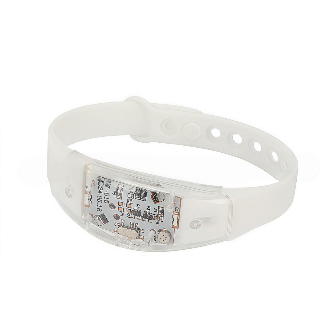 Voice-Activated LED Flashing Bracelet - Adjustable Luminous Wristband for Concerts and Events