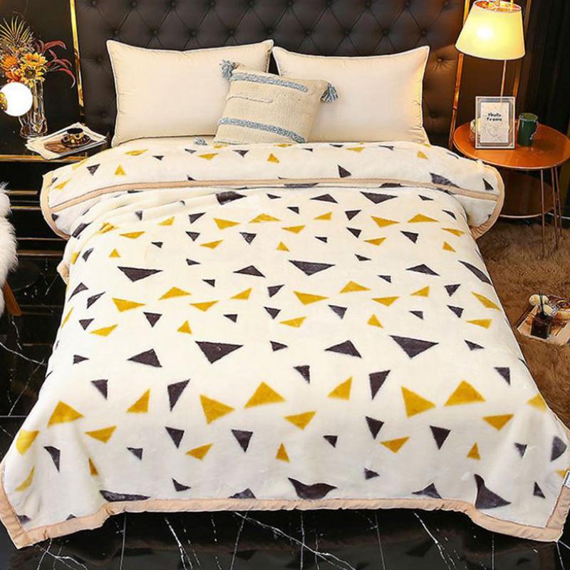 

Зимние одеяла утолщенные двойные одеяла Raschel одинарные двойные одеяла для сохранения тепла студенческое общежитие одинарные двойные одеяла 150 cm * 200 cm