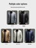 Men's Lightweight Stand Collar Down Jacket - Warm, Trendy, Versatile, Casual Dad Style, Winter Coat with 90% White Duck Down.