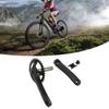 34T Bike Crankset Hollow Integrated Single Speed Round Chainring Aluminium Alloy Bike Crank Arm Set for MTB BMX Road Bicyle