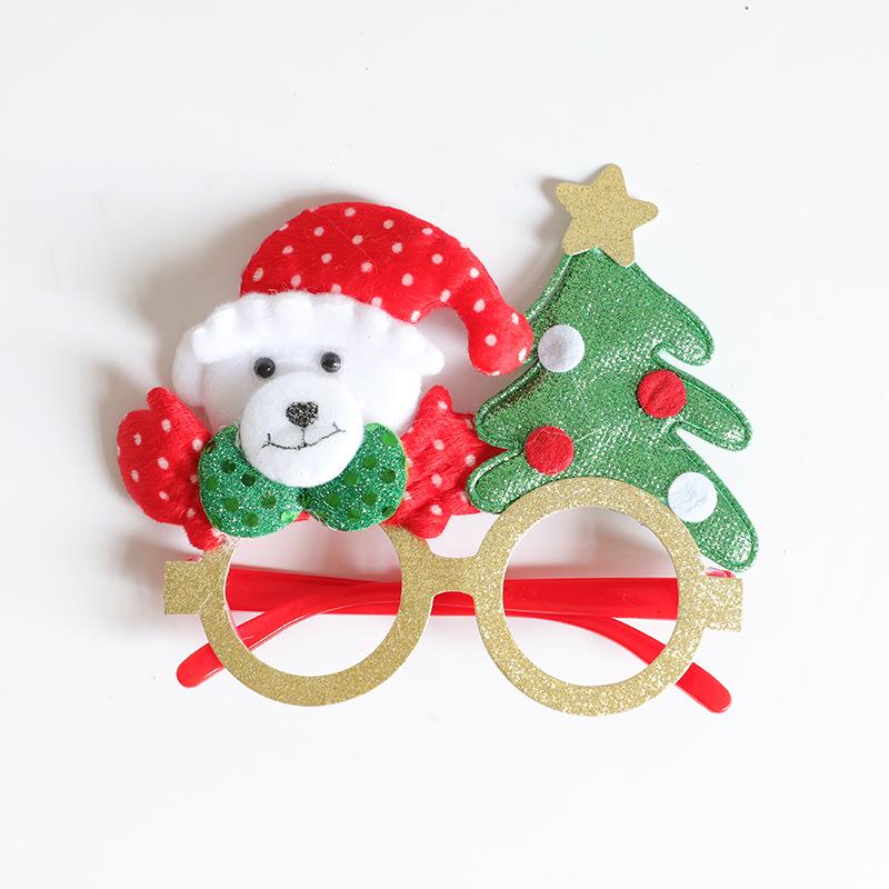 Christmas Party Set: Glasses, Headband, Hair Clips - Cartoon Gift for Kids' Birthdays