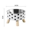Non-Slip Stainless Steel Pet Bowl - High-Footed Design for Cat & Dog Neck Protection