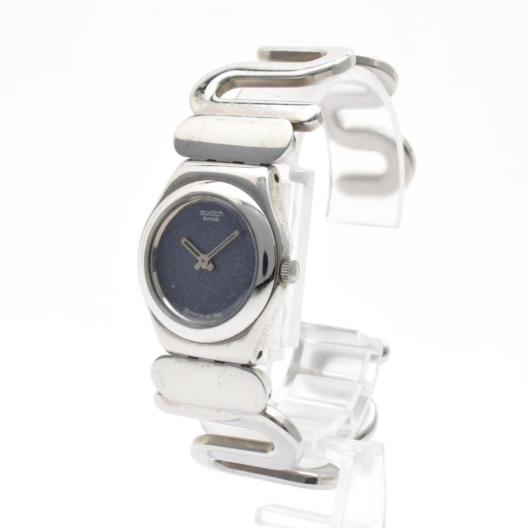 Used Good Condition Working Item Swatch Ladies Watch Navy Dial Bracelet