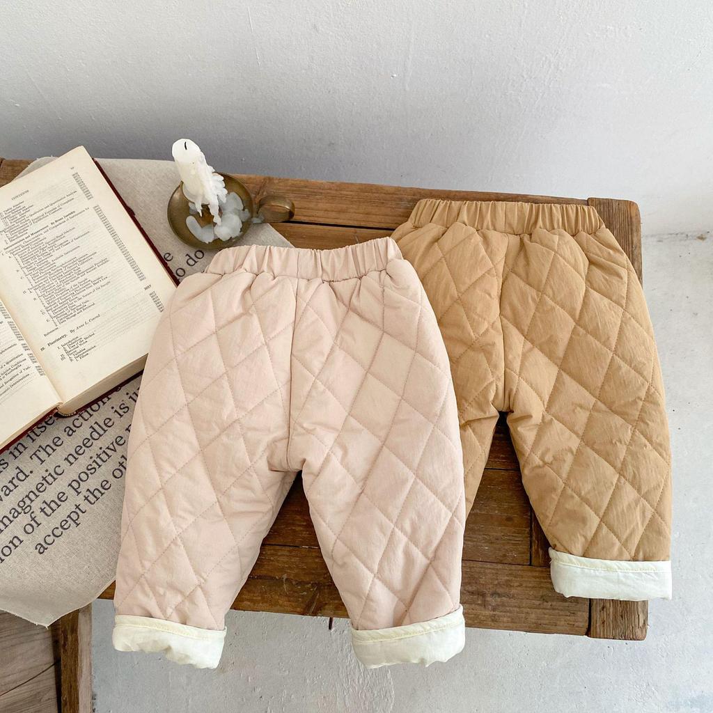 2024 Winter Infant & Toddler Diamond Quilted Thick Trousers