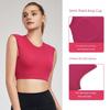 Foreign Trade Spring and Summer Sports Vest Women Fixed Cup Cool Feeling Breathable Fitness Vest Short Sexy Backless Yoga Vest
