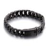12MM Fashion Men Stainless Steel Thick Cuban Chain Bracelet Jewelry