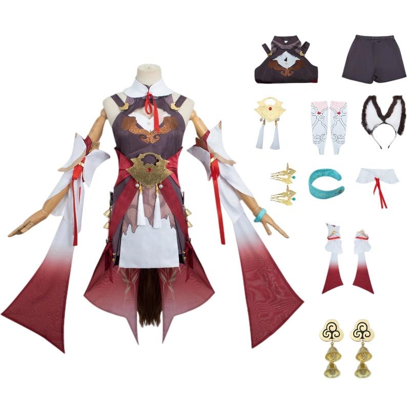 

Хонкай: Звездный путь Тинъюнь Косплей Древний костюм Платье Хэллоуин Вечеринка Девушка Реквизит XL