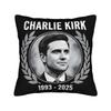 Pillow Cover Charlie Kirk  Cute Funny Pillow Case For Office Car Home Decor Pillowcases