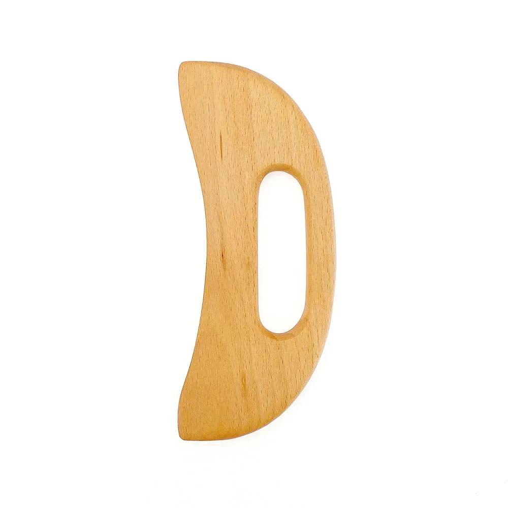 New Carbonized Wooden Guasha Massage Scraper Pressure Therapy Acupoint Massager Facial Body Health Care Handle Massage Too