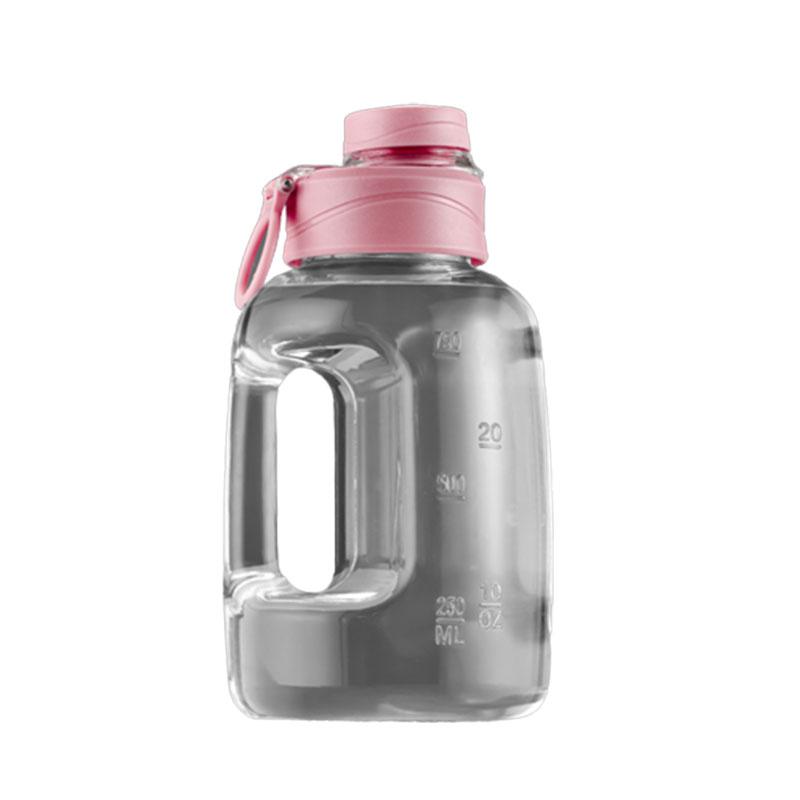 

Water Sports Plastic Cup Large Capacity Detachable Straw Bottle Portable Durable S (1L) розовый