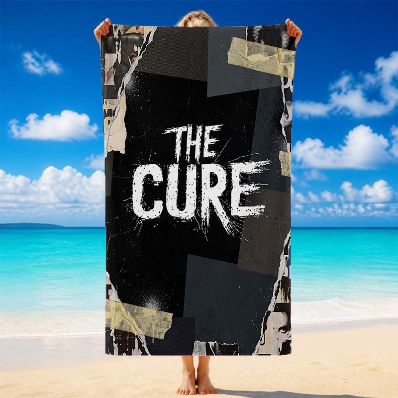 The Cure Druck Mikrofaser Strandtuch Sand?Leichtes, widerstandsfähiges Handtuch für Schwimmen, Outdoor und Reisen