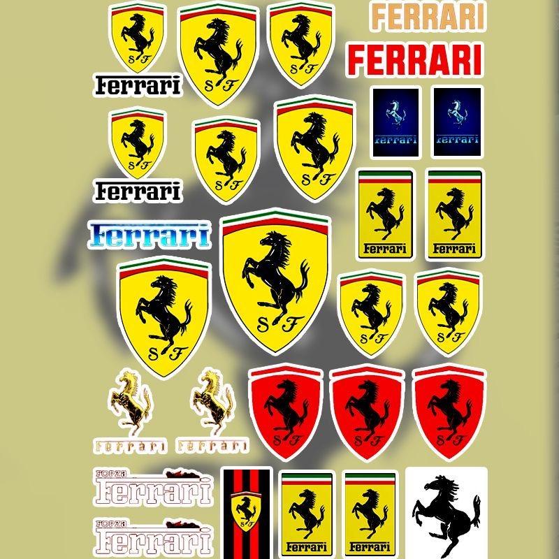 Car Motorcycle Bicycle Decorative Stickers For Ferrari F430 Stradale Roma 488 Spider SF90 Portofino F8 Superfast Accessories HS9