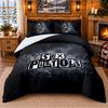 Printed 3Pcs Bedding Set Sex Pistols Pattern Bed Sheet Pillowcase For Bedroom Decor
