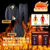 BREAORTION Thick Wetsuit Solid Warm Shirt and Plus Long Winter Men's Fleece-Lined Set, Color, Outerwear, Pants, Casual, Sizes, Sleeve, Loungewear,