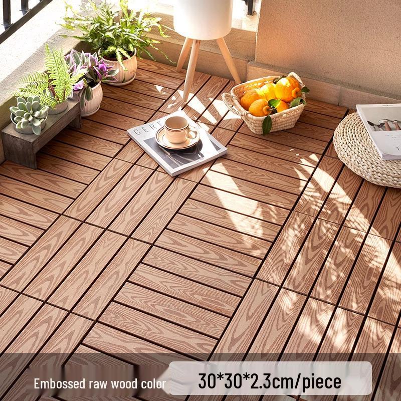 Pavimentazione per esterni impermeabile anticorrosione: Pavimentazione Composita Spessa e Durevole per Giardino e Balcone.