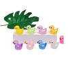 10-Color Luminous Mini Yellow Duck Ornaments for DIY Jewelry & Car Decoration