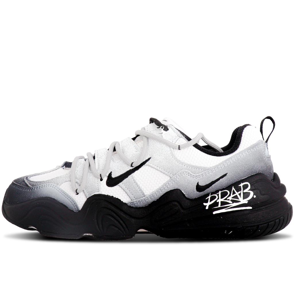 Nike Tech Hera Suede Abrasion Resistant Low top Casual Shoes Unisex Black White FJ9532-101(Team375-SBOX)