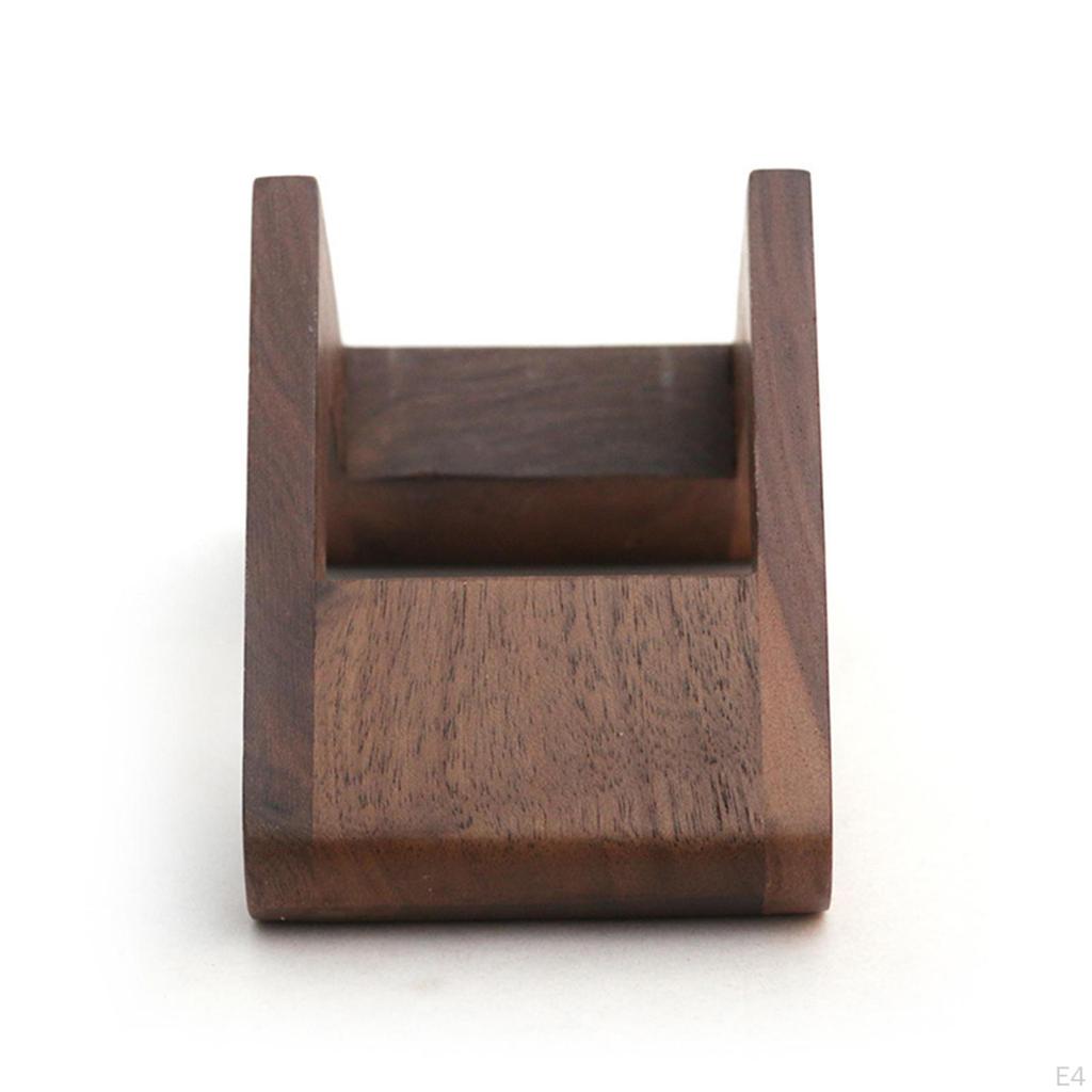 Wooden Coasters with Holder, Set of 6,Square ,9cm,for Drinks, Coffee,