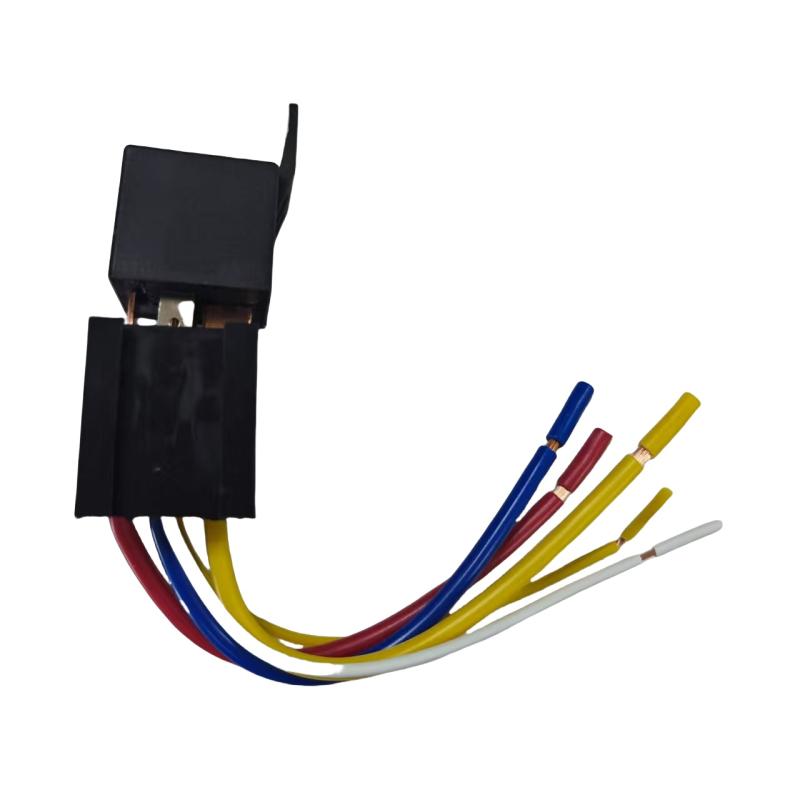 1Set Head Light Air Conditioner Motorcycles DC12V DC24V Relay 80A 4/5 Pin Waterproof Automotive Relay With Wired Socket