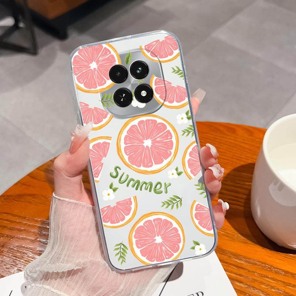 Housing For Oppo Narzo N61 Note 60 A3 A60 A40m V60 F27 Reno12 F Realme 13 12 Clear Cases Fashion Labels Silicone Soft Super Shockproof Bumper For OPPO