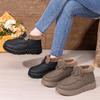 Women's Shoes Winter Snow Boots Velvet Thickened Locking Warm Cotton Shoes Fashion Versatile Casual Cotton Boots Short Boots