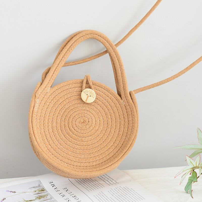 

Straw Woven Bag Women s Casual All-matching Retro Rattan Tote Seaside Beach Cross-body High-end 20x20 0.3kg