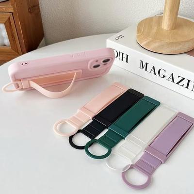 1pc Luxurious Universal Wrist Band Cell Phone Bracket Portable Finger Grip Mobile Phone Holder Sticked Socket Stand Strap