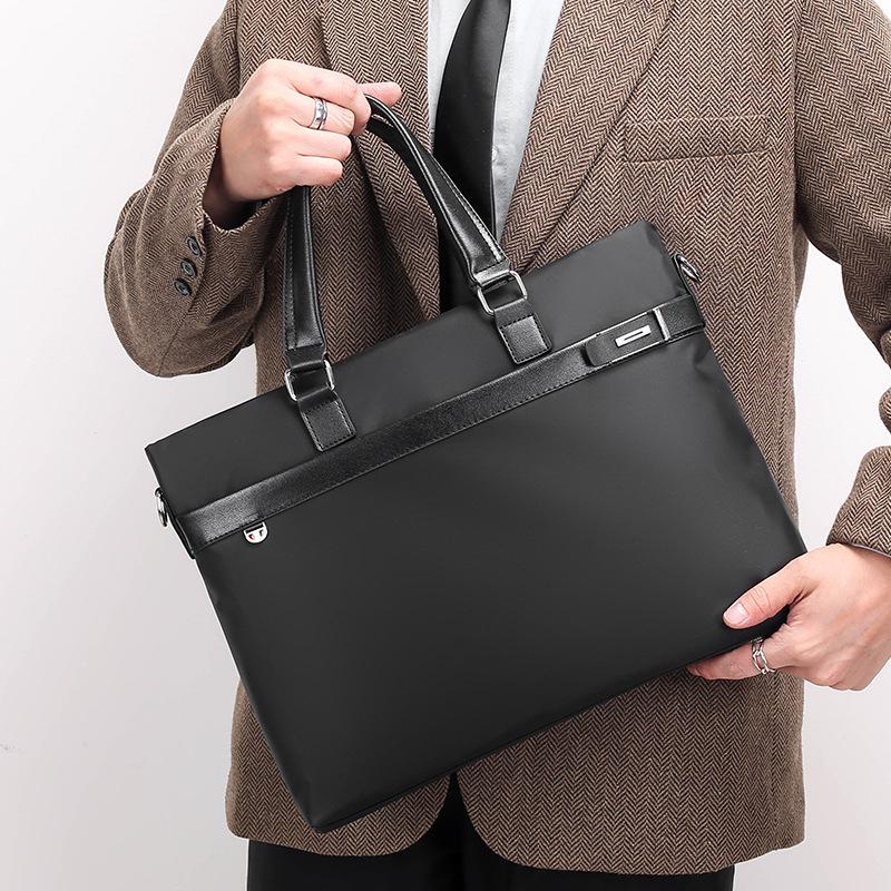 Waterproof Oxford Cloth Wear-resistant Cross-border Business Briefcase, Large Capacity, New 2026 Model