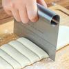 MDNG Stainless Steel Dough Scraper Set with Wooden Handles