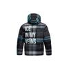 Li Ning Winter Down Jacket Men's Black Gray All Over Print AYMQ237-2