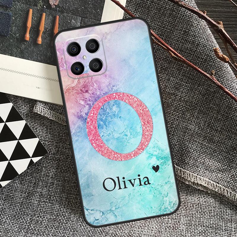 PERSONALISED Initials Name Rainbow For Honor Magic 6 Pro Magic 5 Lite 50 70 90 Lite X6 X7 X8 X9 X6a X7a X8a X9a X8b X9b Case
