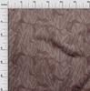 oneOone Cotton Cambric Dark Rose Brown Fabric Leaves Dress Material Fabric Print Fabric By The Yard 42 Inch