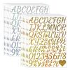 1.5 Inch Letter Sticker Sands Shiny Festive Wedding Party Flowers Gift Diy English Letter Sticker