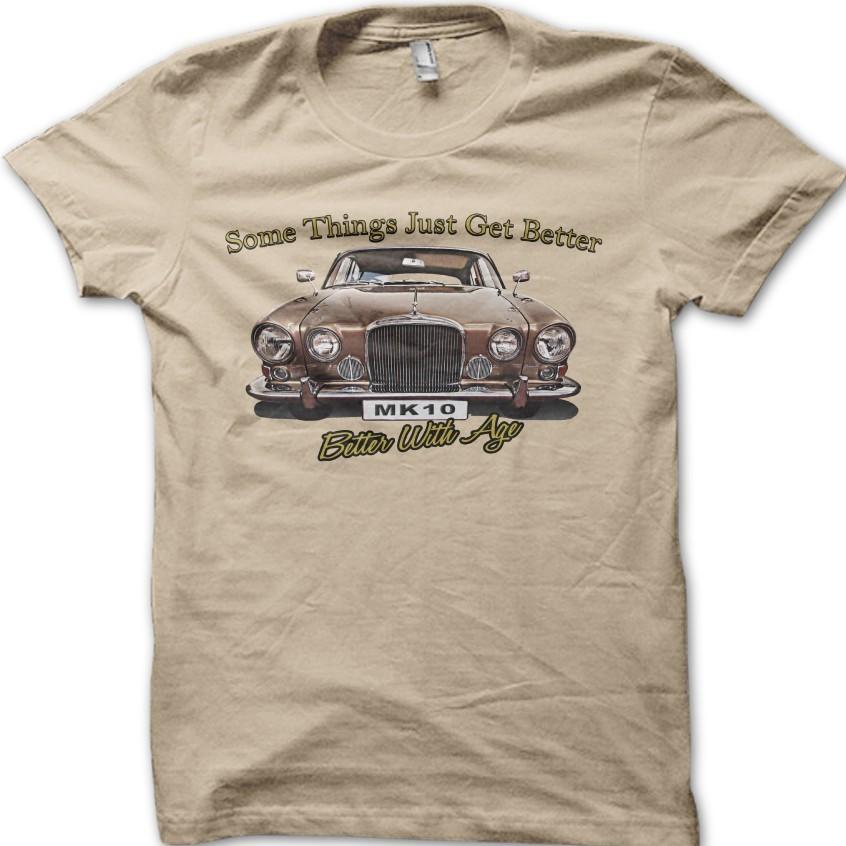 Jag MK10 Некоторые вещи становятся лучше с возрастом Классический Винтажный Автомобиль Футболка 06166 2XL