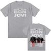 Bon Jovi Forever Tour Poster Stampa T-shirt Donna Unisex Puro Cotone Girocollo Top Estivo Harajuku streetwear Magliette alla Moda Unisex