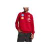 Puma Logo Hooded Long Sleeve Sweatshirt Men Sweatshirt Deep-Cherry 763941-01